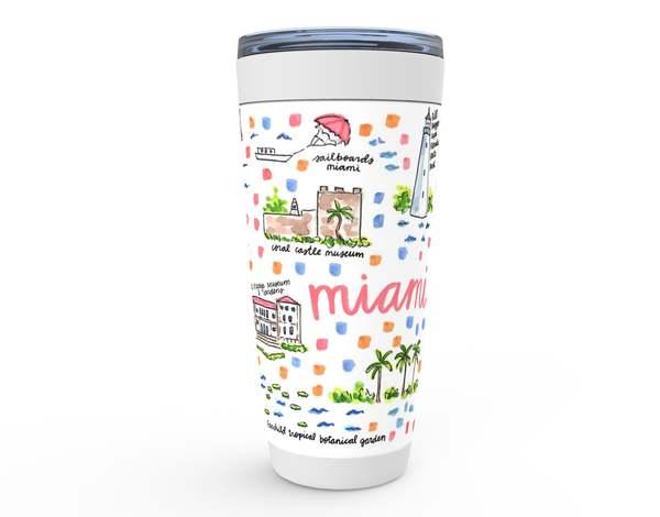 Miami, FL Map Tumbler