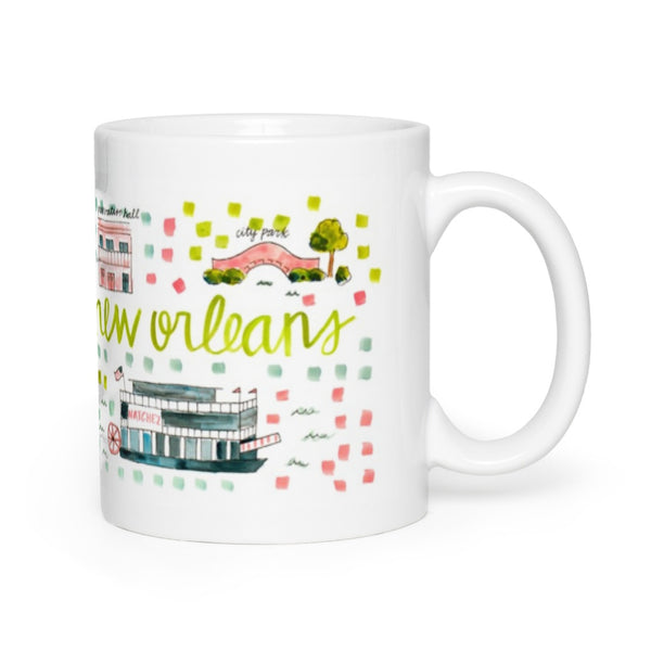 New Orleans, LA Map Mug