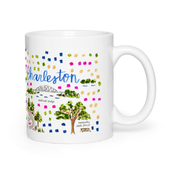 Charleston, WV Map Mug