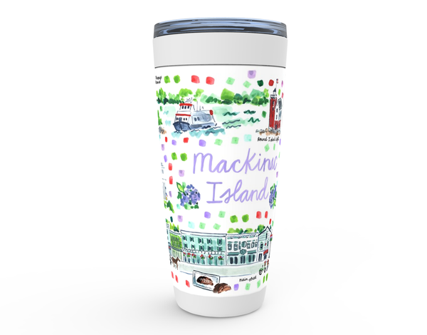 Mackinac Island Map Tumbler