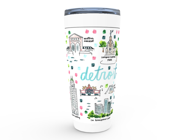 Detroit, MI Map Tumbler