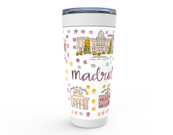 Madrid, Spain Map Tumbler