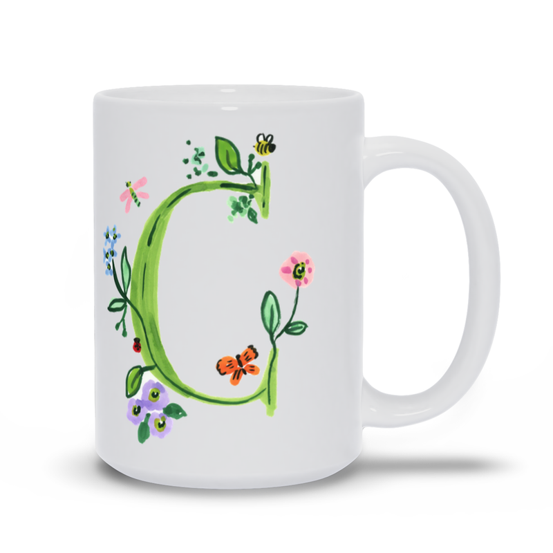 Bisou Blooms Initial Mug – Evelyn Henson