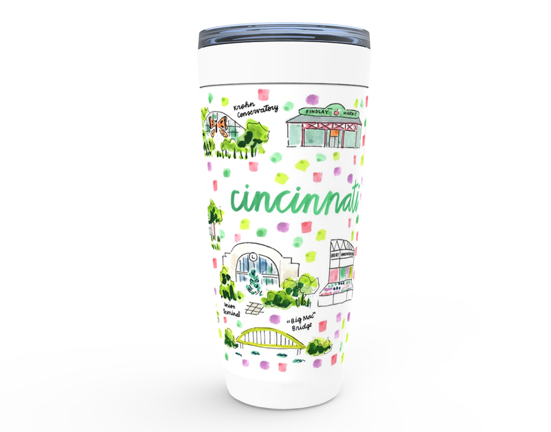 Cincinnati, OH Map Tumbler