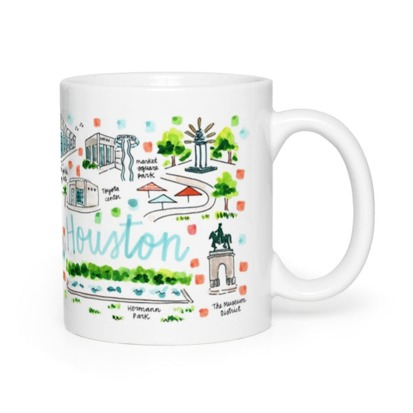 Houston, TX Map Mug