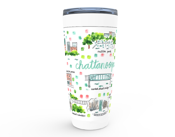 Chattanooga, TN Map Tumbler