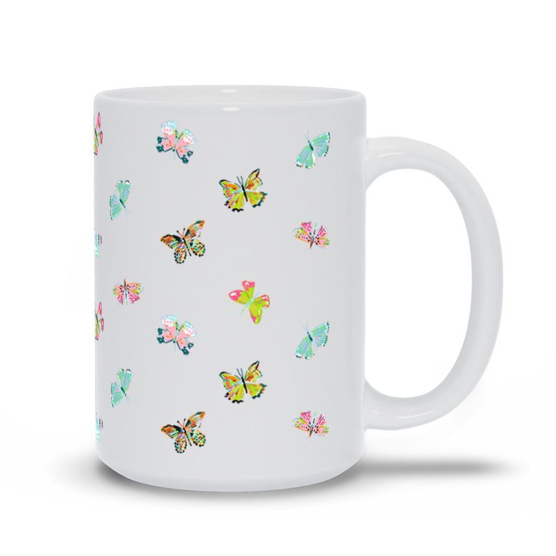 Flutterby Print Mug