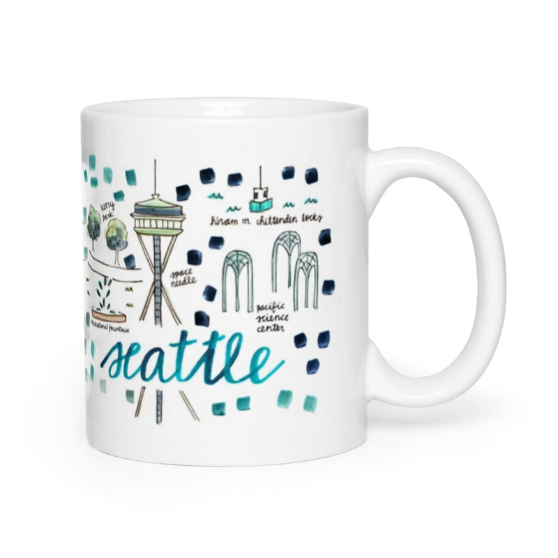 Seattle, WA Map Mug