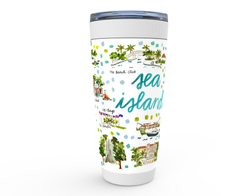 Sea Island, GA Map Tumbler