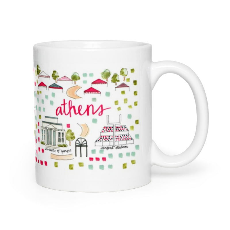 Athens, GA Map Mug