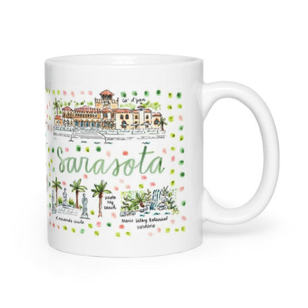 Sarasota, FL Map Mug