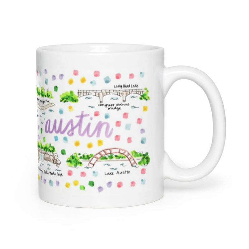 Austin, TX Map Mug