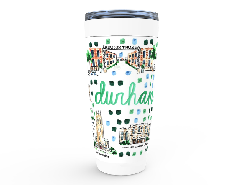Durham, NC Map Tumbler
