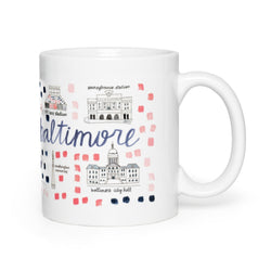 Baltimore, MD Map Mug