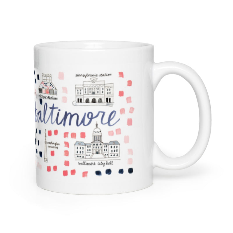 Baltimore, MD Map Mug