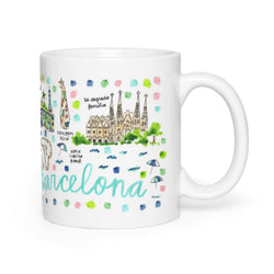 Barcelona Map Mug