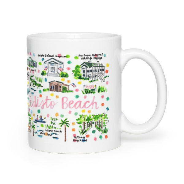 Edisto Beach, SC Map Mug