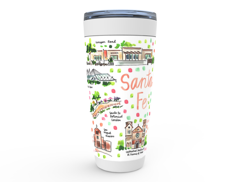 Santa Fe, NM Map Tumbler