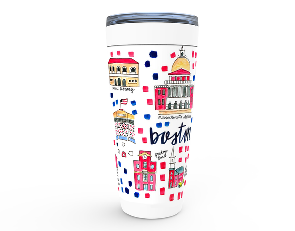 Boston, MA Map Tumbler