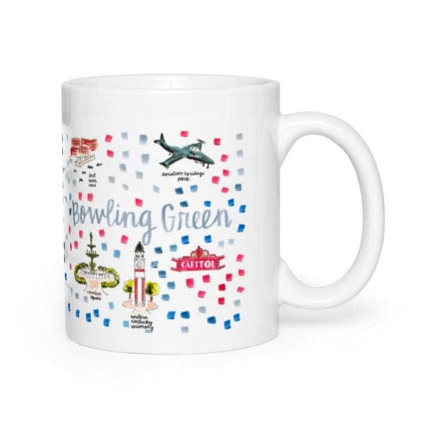 Bowling Green, KY Map Mug