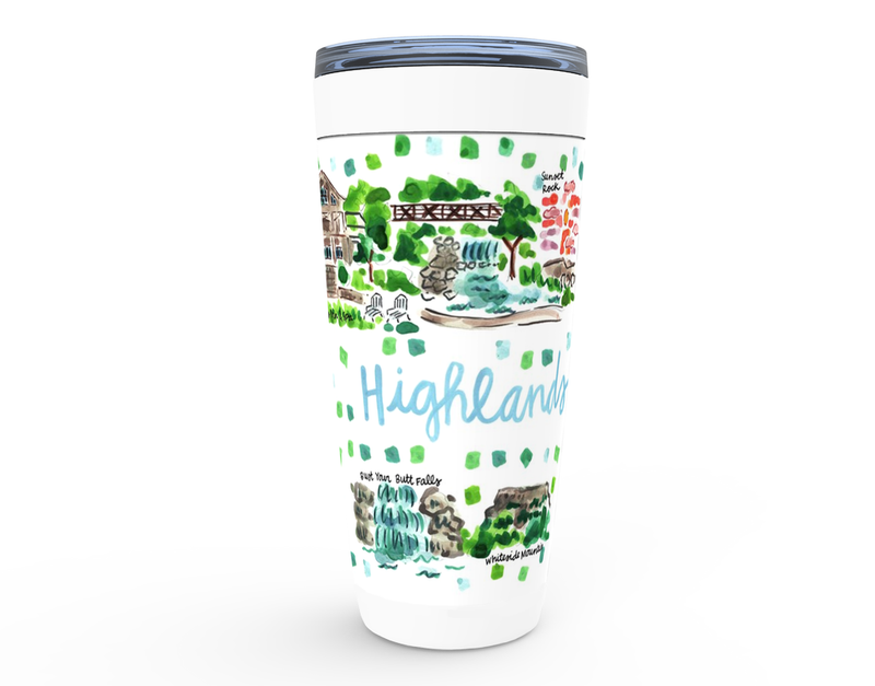 Highlands, NC Map Tumbler