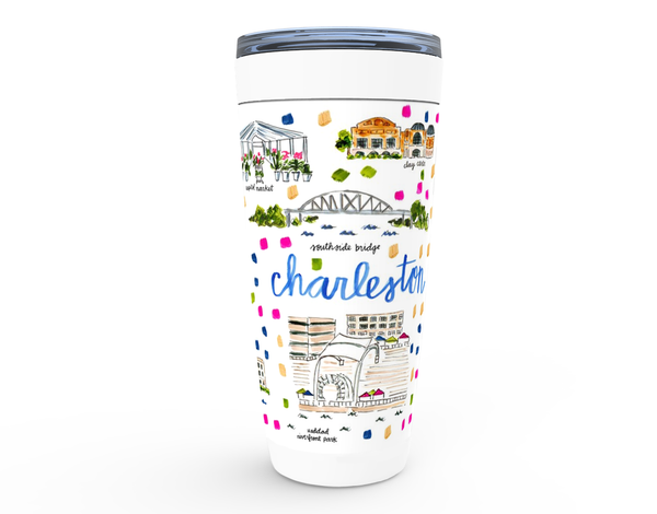 Charleston, WV Map Tumbler