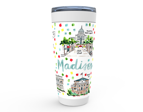 Madison, WI Map Tumbler