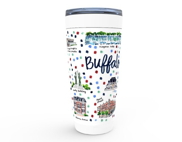 Buffalo, NY Map Tumbler