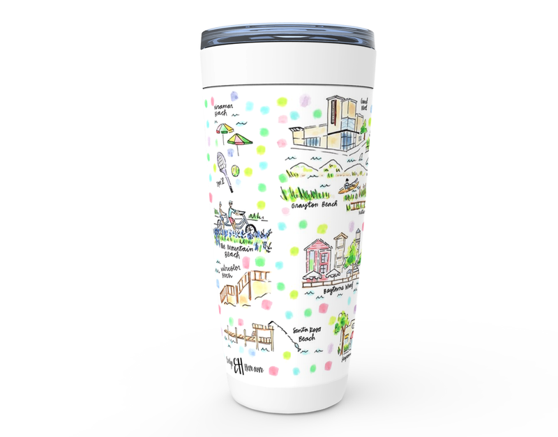 30A, FL Map Tumbler