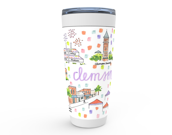 Clemson, SC  Map Tumbler