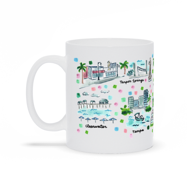 The Bay Area, FL Map Mug