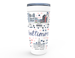 Baltimore, MD Map Tumbler