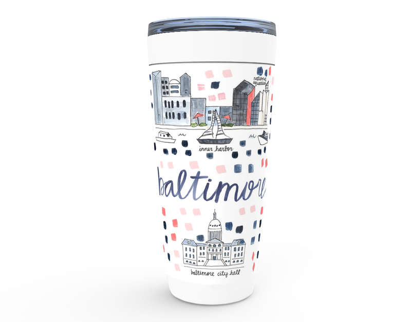 Baltimore, MD Map Tumbler