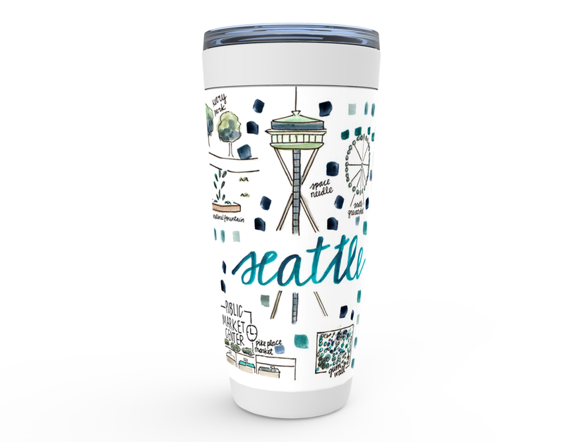 Seattle, WA Map Tumbler