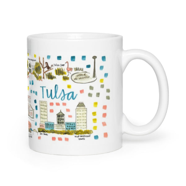 Tulsa, OK Map Mug