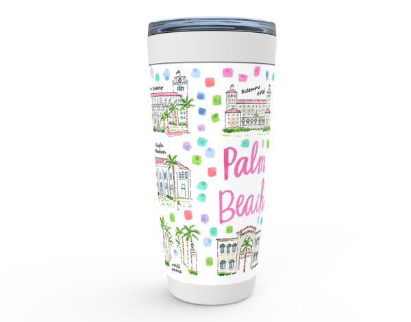 Palm Beach, FL Map Tumbler