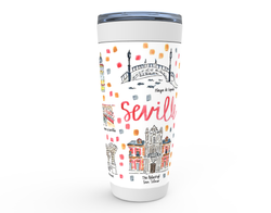 Seville, Spain Map Tumbler