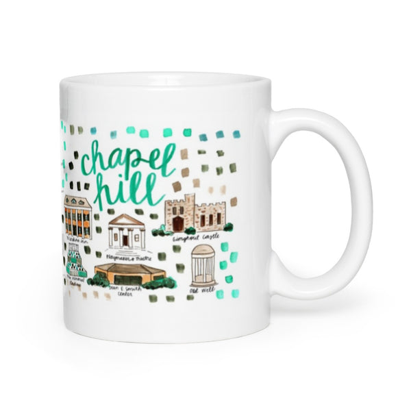 Chapel Hill, NC Map Mug