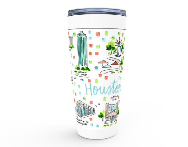 Houston, TX Map Tumbler