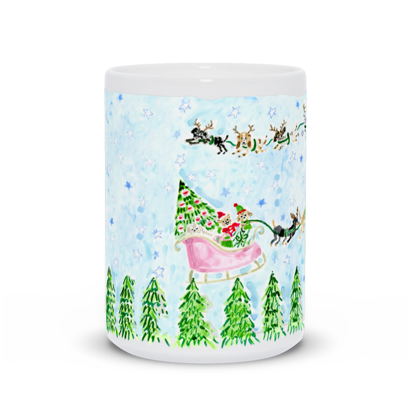 Holiday Santa Paws Mug