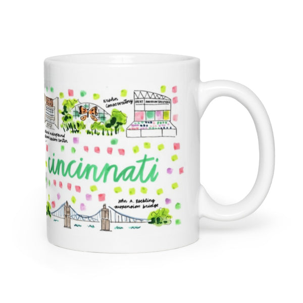 Cincinnati, OH Map Mug