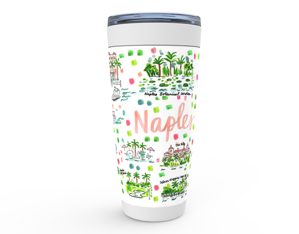 Naples, FL Map Tumbler