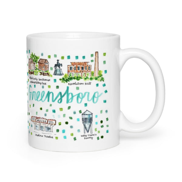 Greensboro, NC Map Mug