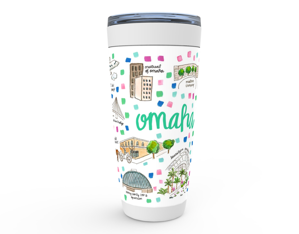 Omaha, NE Map Tumbler