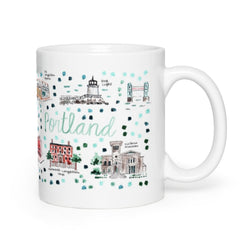 Portland, ME Map Mug