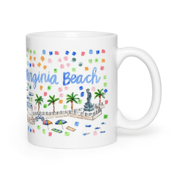 Virginia Beach, VA Map Mug