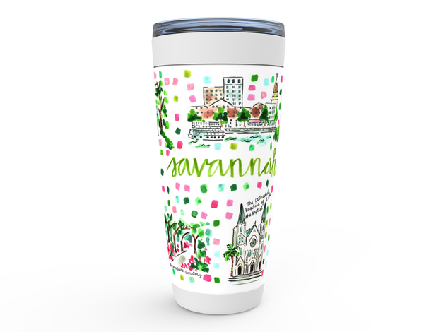 Savannah, GA Map Tumbler