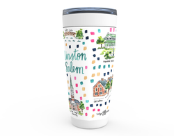 Winston Salem, NC Map Tumbler