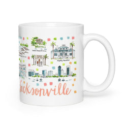 Jacksonville, FL Map Mug