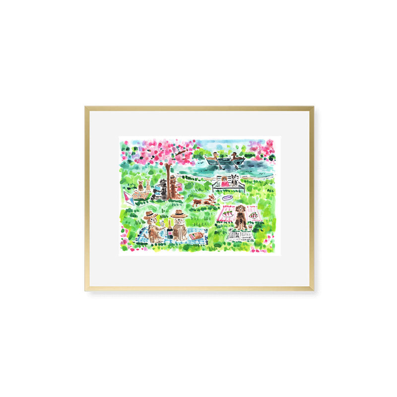 The "Afternoon at the Dog Bark" Fine Art Print